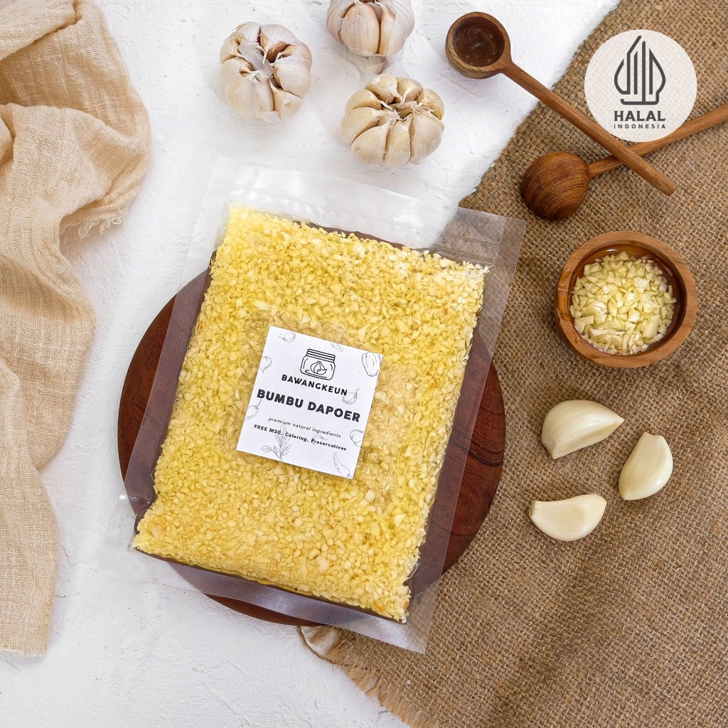 

Refill Bawang Putih Cincang Iris Minyak Bawangkeun Bumbu Masak Dapur Baceman Kupas Minced Garlic