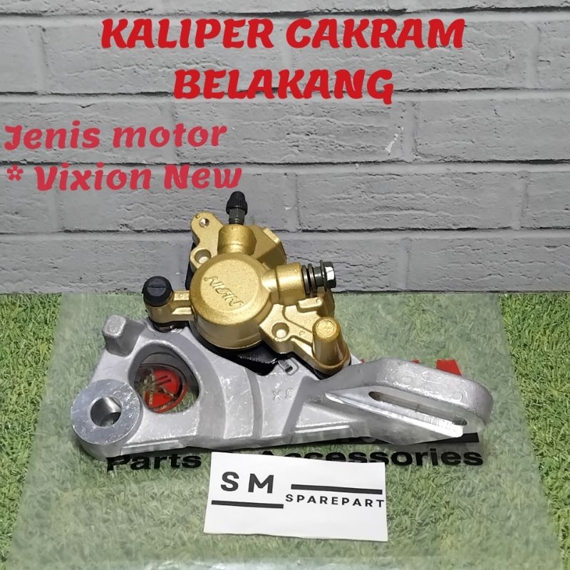 kaliper assy caliper cakram belakang pala babi motor yamaha vixion new