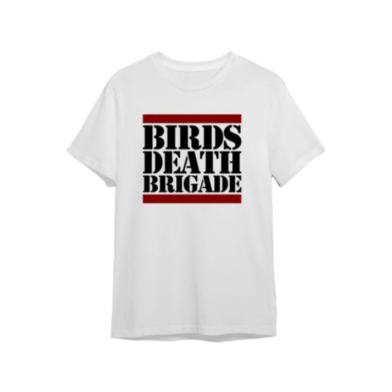 TSHIRT BIRDS DEATH BRIGADE WHITE COLOUR