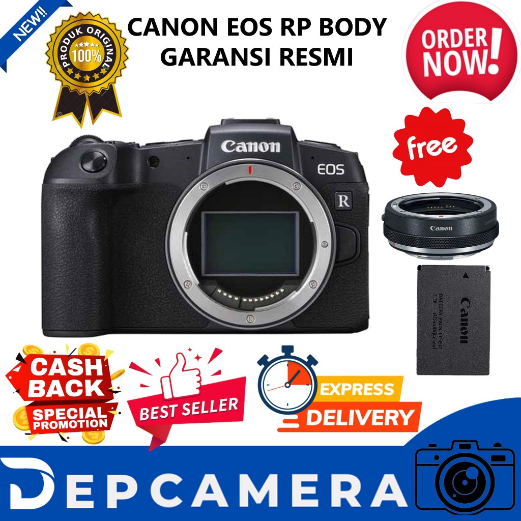 CANON EOS RP BODY ONLY/ KAMERA CANON RP BO/ CAMERA EOS RP - BODY ONLY Garansi