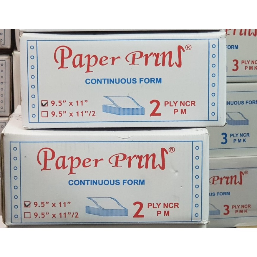 

hReady Stock Continuous Form Paper Print 2 Ply 95 x 11 Kertas Komputer 2 Rangkap Full Bagi 2 H78