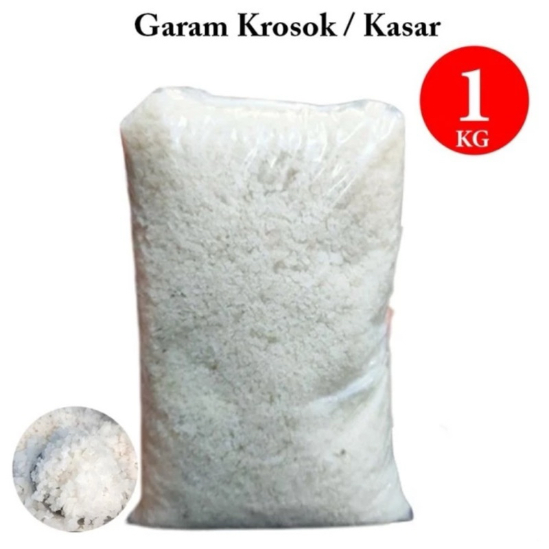 

GARAM KROSOK 1 KG - GARAM KASAR - SEA SALT - GARAM MURAH - GARAM IKAN