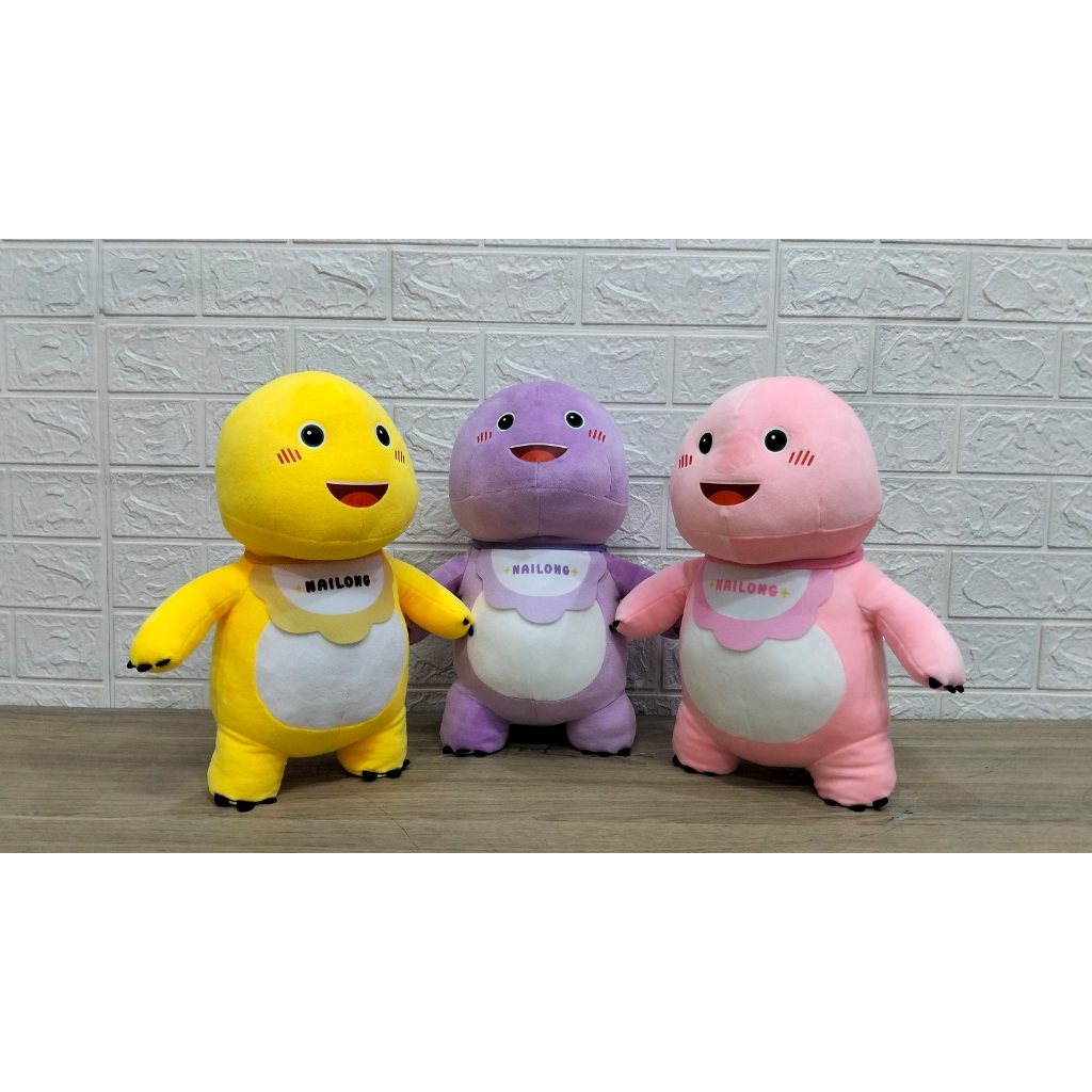 Boneka Dino Naloong Celemek  - Boneka Standing Dino Naloong  Celemek Ukuran L