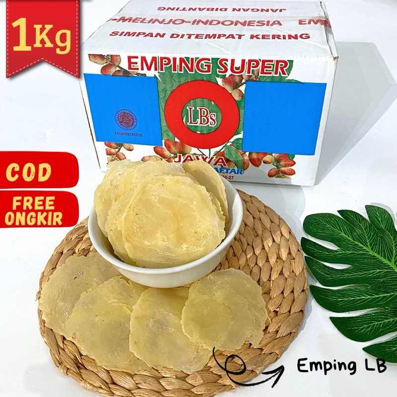 

Emping Melinjo kering Mentah/Emping Super Tipis /High Quality/Kemasan 1 KG/Asli Limpung/Harga emping Murah