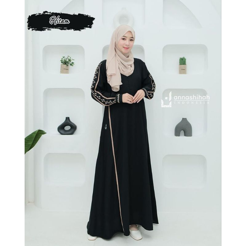 Annasihah Gamis Lessy Dress Polos Yoris