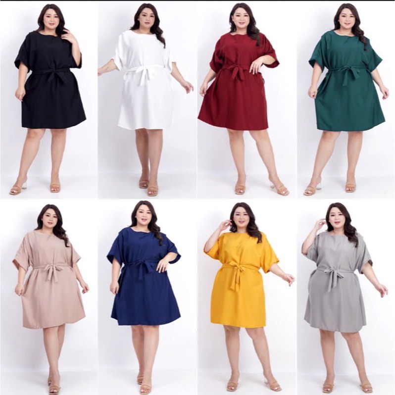 DRESS WANITA FASHION KOREA JUMBO BIG SIZE PREMIUM 032 XXL XXXL LD 120 CM GAUN DRESS PESTA KONDANGAN 
