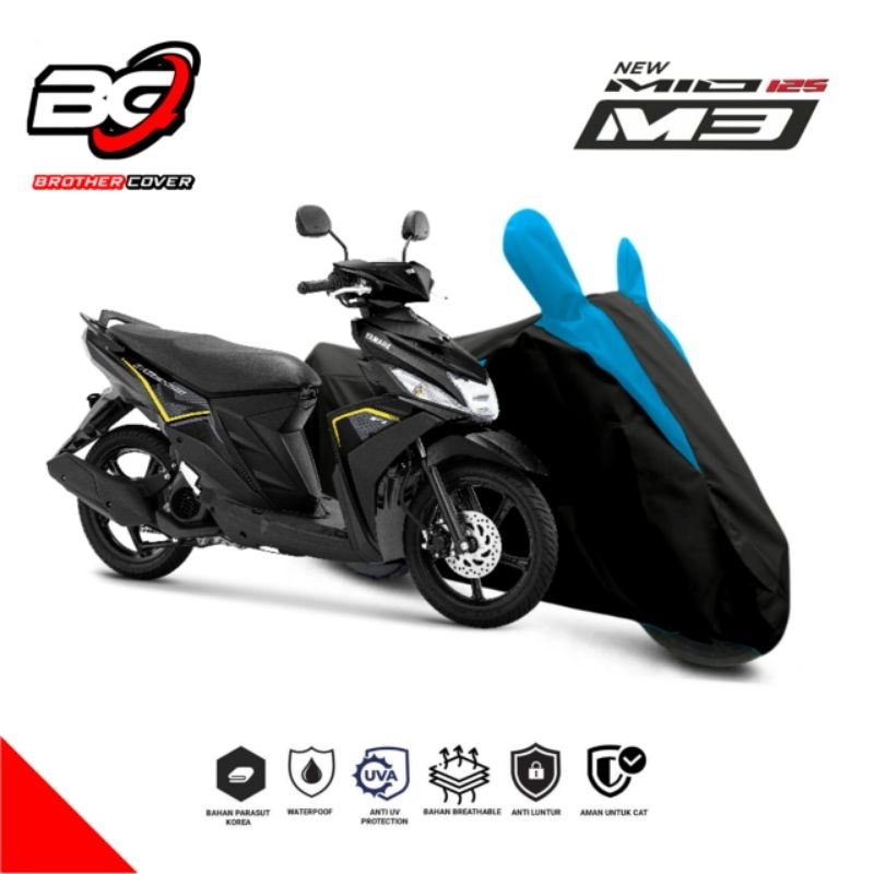 Sarung Motor Yamaha Mio M3, Mio S WATERPROOF pelindung motor anti air & panas matahari Cover motor Y
