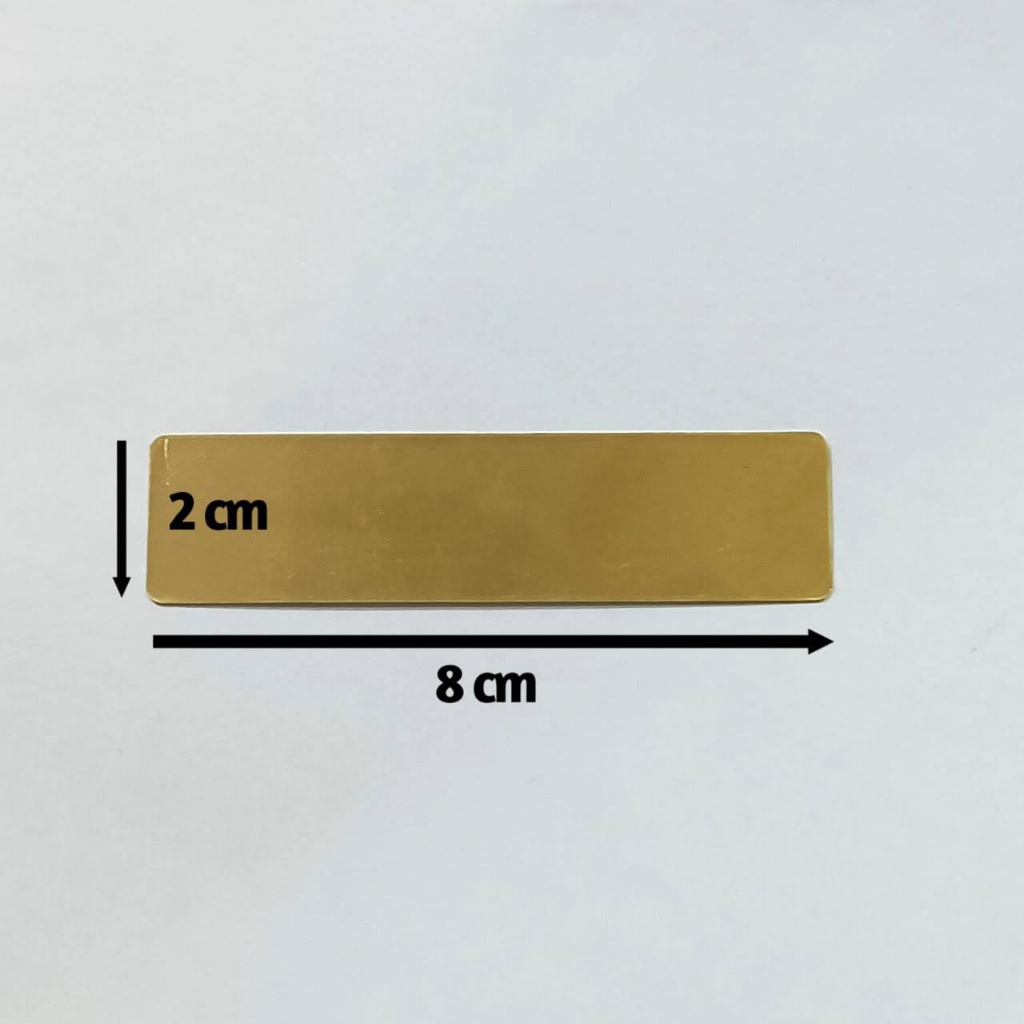 

PLAT KUNINGAN BAHAN NAME TAG/NAMA DADA