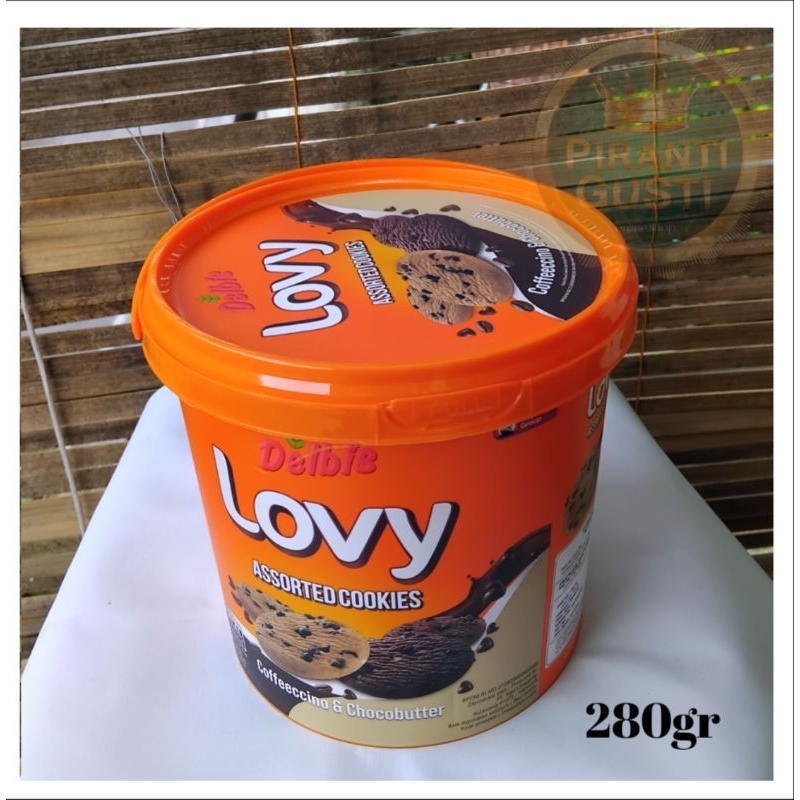 

Delbis lovy assorted cookies 280g coffeccino & chocobutter