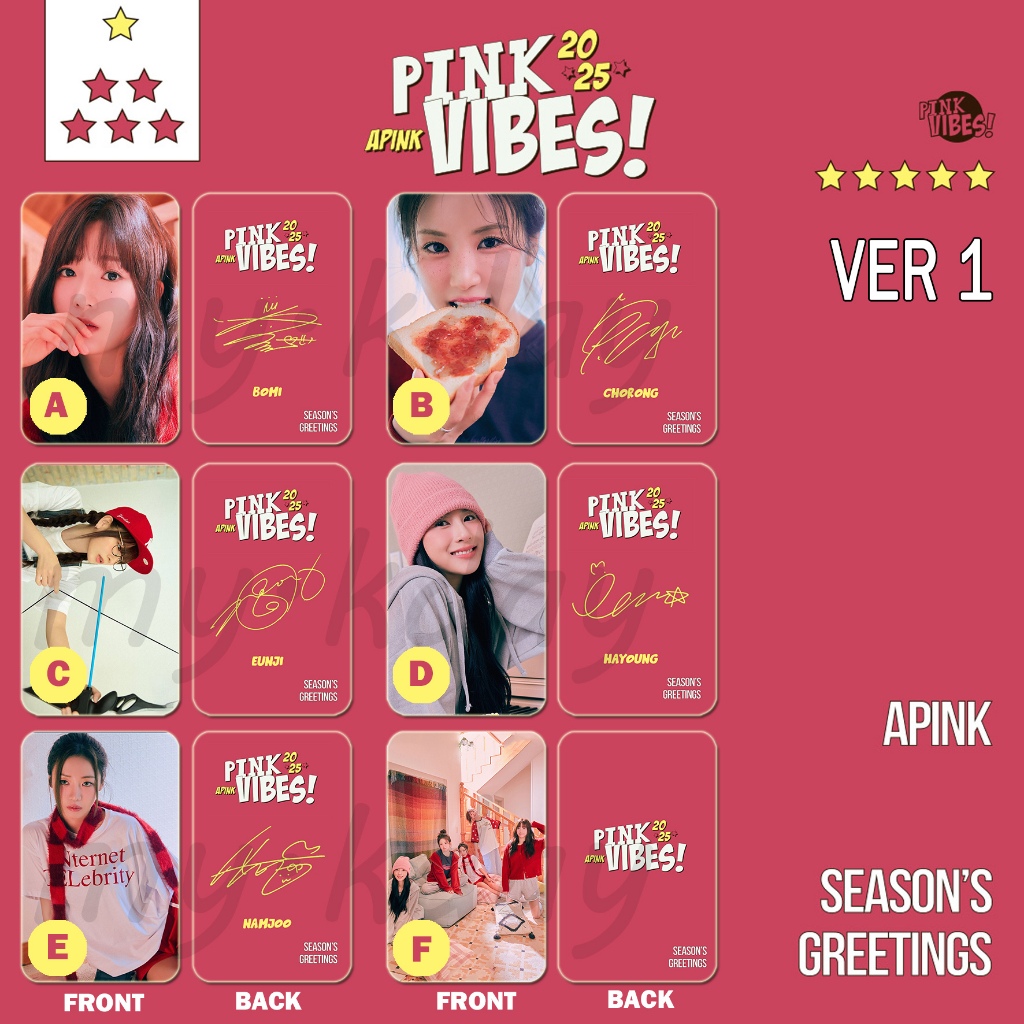 PC-1864, Unofficial Photocard Apink 2025 Season's Greetings 2 sisi