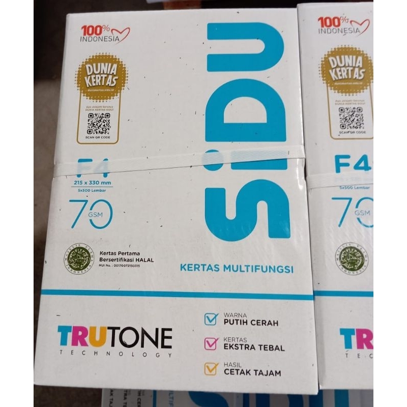 

Kertas HVS Sidu 70 F4