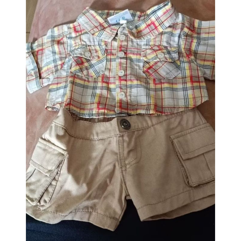 Baju Boneka Build A Bear kemeja&pant