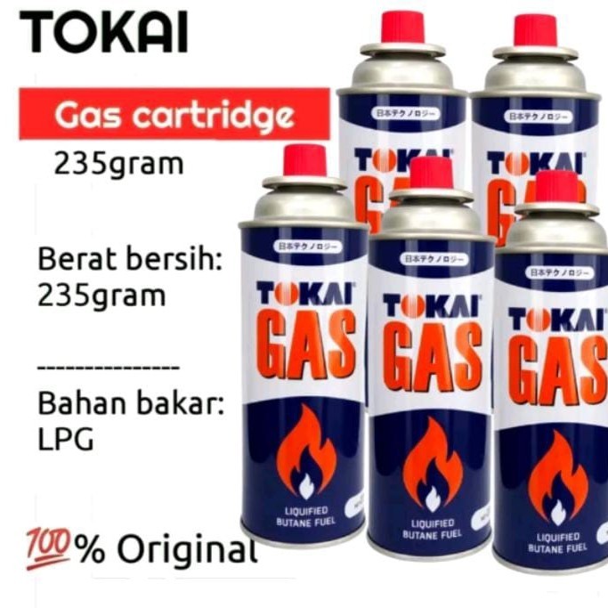 Gas Portable / Gas Kaleng Portable tokai original segel pabrik