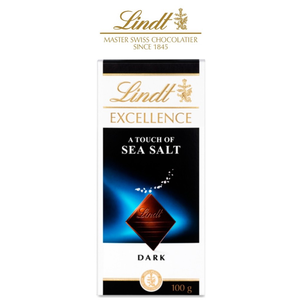 

Lindt Excellence Dark Sea Salt Chocolate Bar 100gr Coklat Original