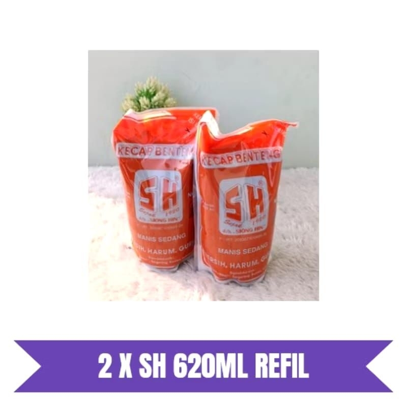 

[ Twin Pack ] SH Benteng Kecap Manis 620ml Kemasan Refill