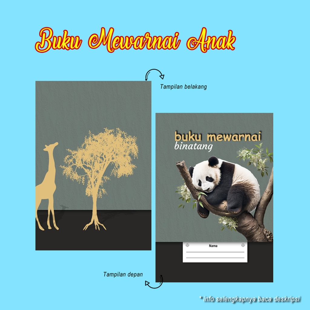 

Buku Mewarnai Buku Menggambar Anak Ready Stok H3