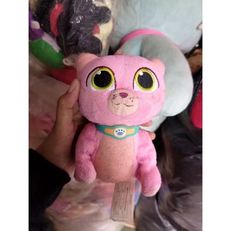 Boneka pre❤️❤️ Doc McStuffins whispers pink cat, Kucing Disney , Rare toys plush