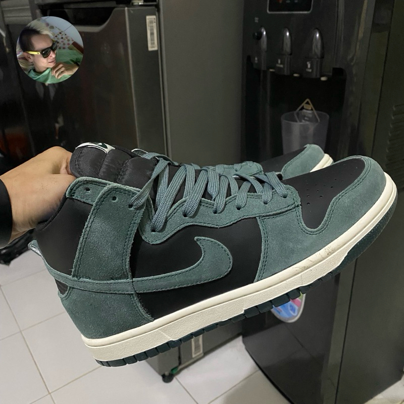 Dunk High Faded Spruce Black Green Sail #nikedunkhi #nikedunk #dunk not SB