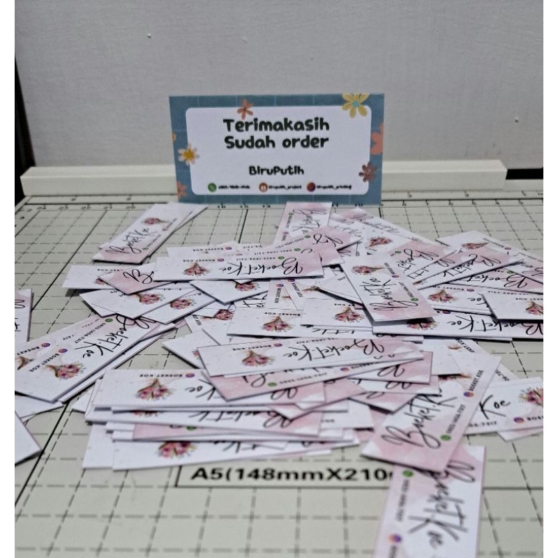 

stiker buket bisa custom