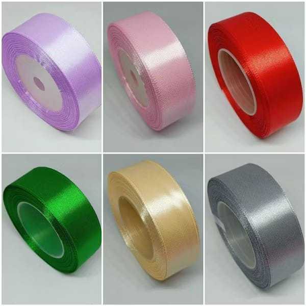 

Satin polos Label souvenir label baju label satin Pita satin polos 18meter