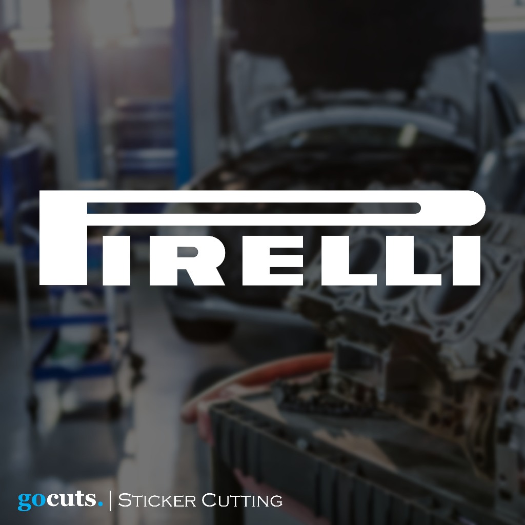 

Stiker PIRELLI Cutting Sticker Mobil Motor Custom