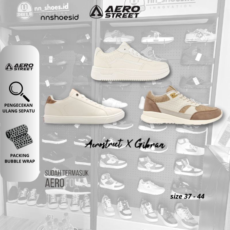 Aerostreet X GIBRAN Season 1,2 & 3 / 36 - 46 Sepatu Sneaker Pria/Wanita