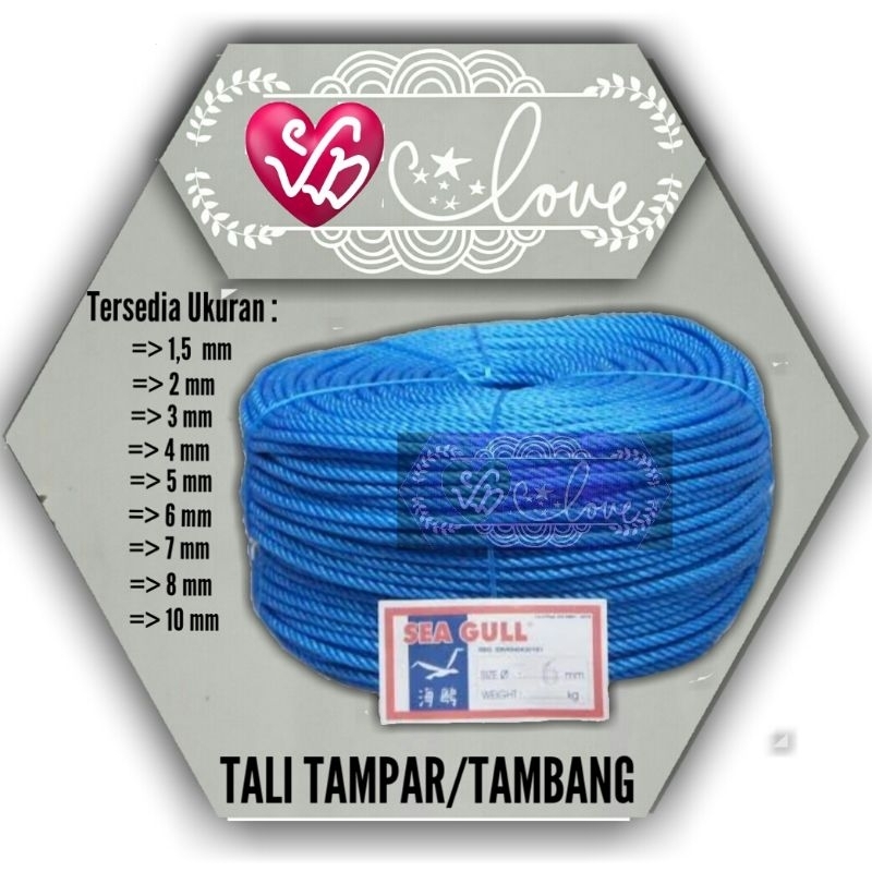 

Tali Tampar / Tambang 8 mm Sea Gull Seagull