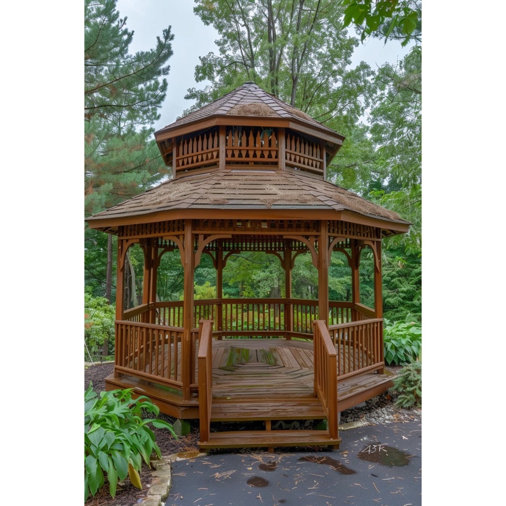 gazebo kayu jati | gazebo minimalis | gazebo taman