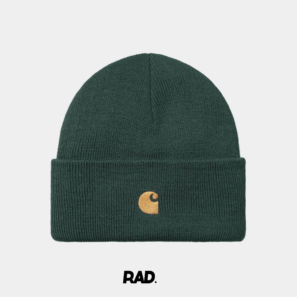 Carhartt WIP Chase Beanie Discovery Green / Gold Original