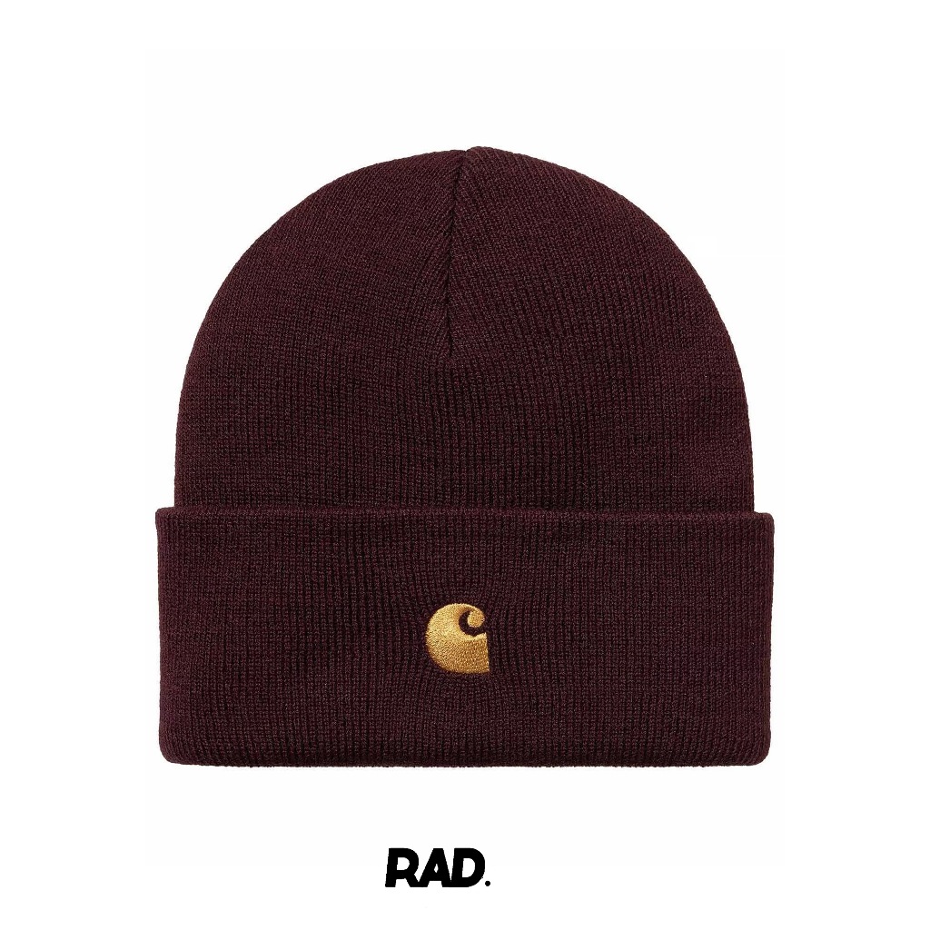Carhartt WIP Chase Beanie Amarone / Gold Original