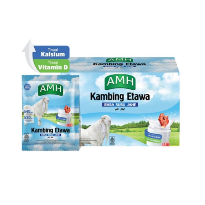 

Susu Kambing Etawa AMH 1 box isi 10 sachet Rasa Original dan Jahe