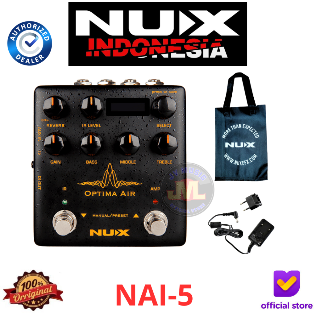 Nux NAI5 Optima Air Guitar Effect Pedal Nux NAI-5 Efek Gitar