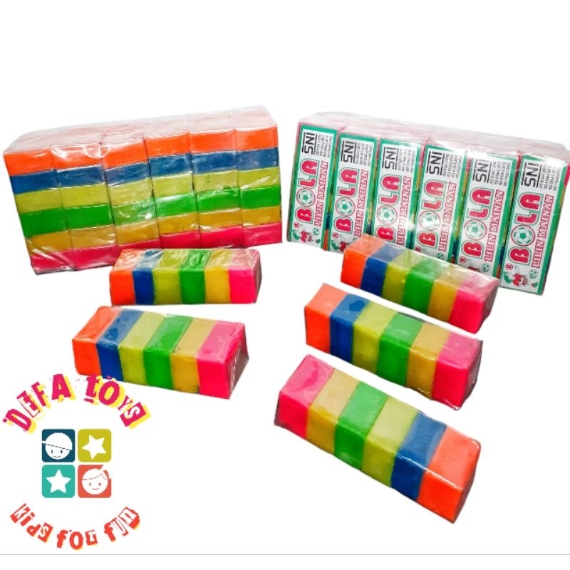 Mainan Plastisin mainan anak anak malem balok kotak panjang Defa Toys