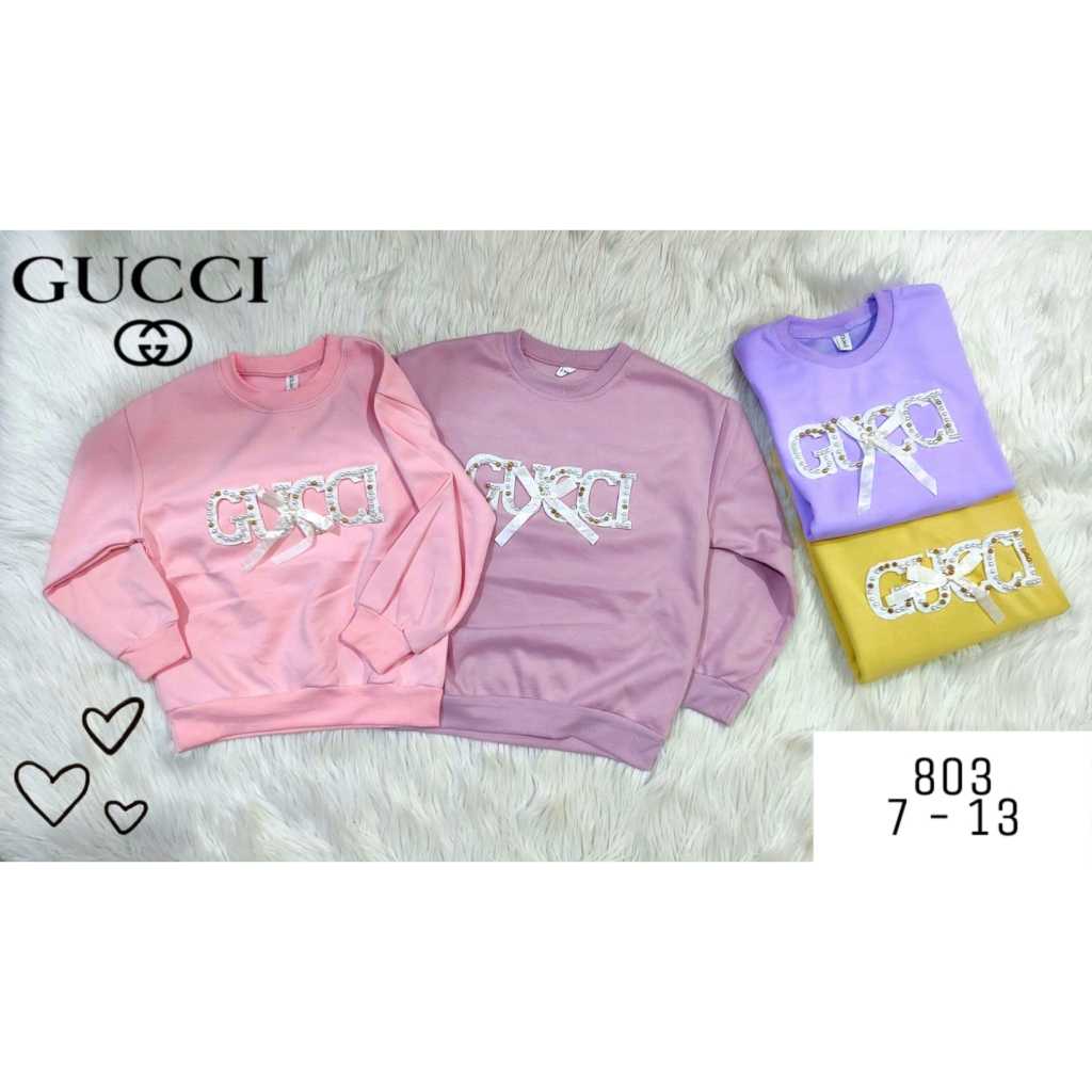 sweater anak perempuan import GUCCI 10 - 14 tahun