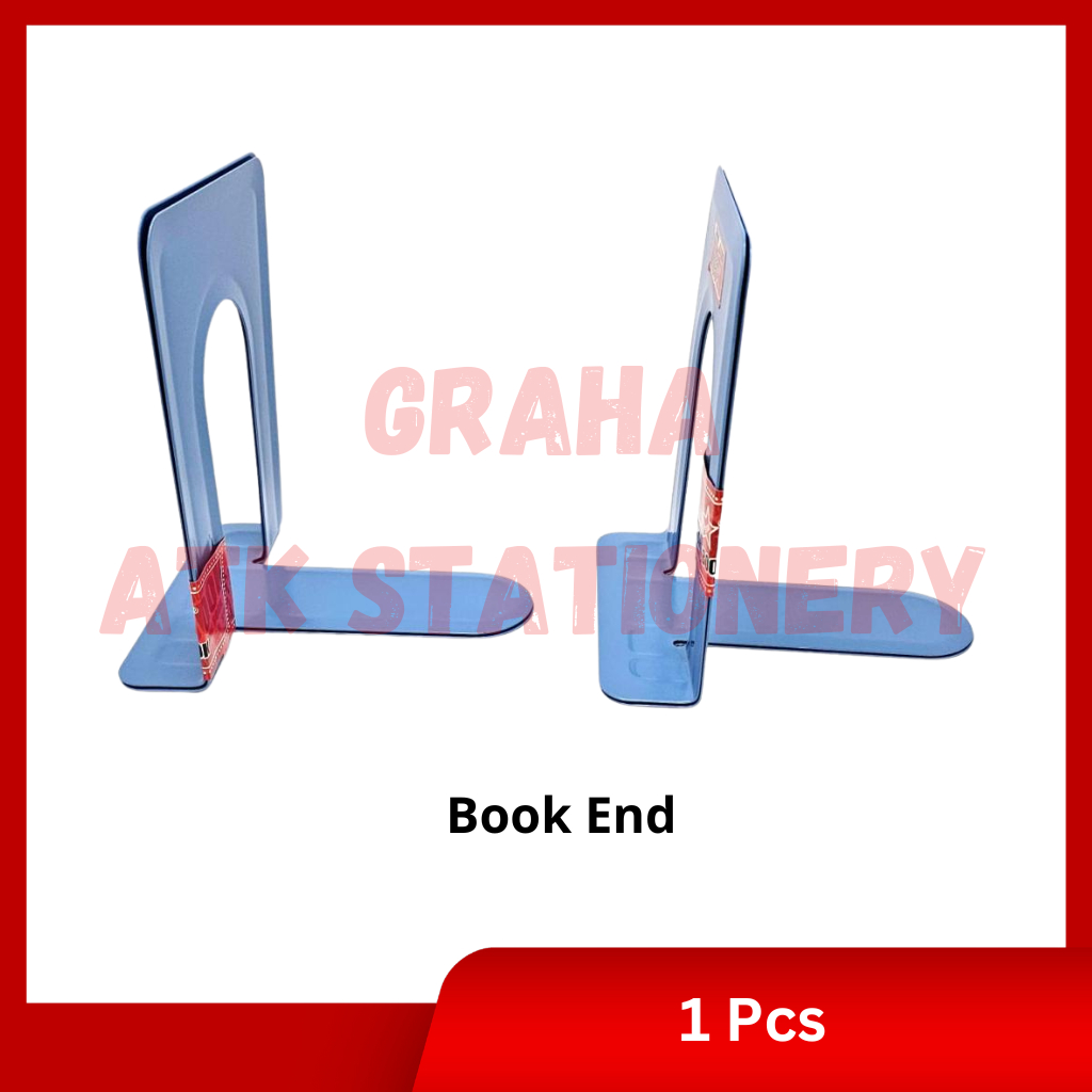 

[1 Set] Pembatas Buku Besi / Penyangga Buku / Book End Murah