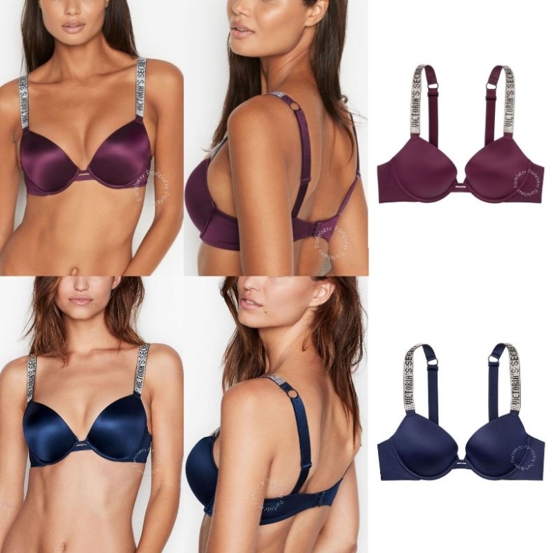 Victoria Secret Very Sexy Shine Strap Bra Push Up Level 3 32DDD 11144667