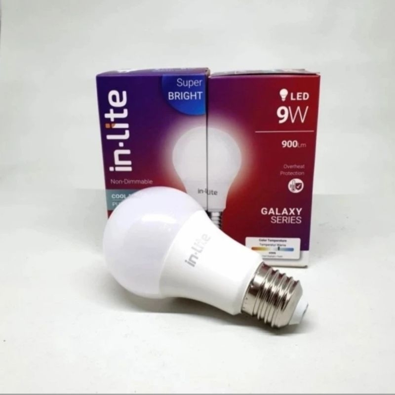 LAMPU LED BULB 9 WATT IN LITE LAMPU BOHLAM LED BULB 9WATT IN-LITE