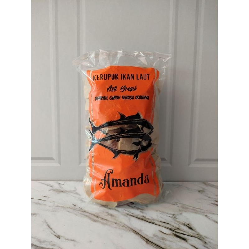 

Kerupuk ikan laut asli gresik kemasan 500 gr, gurih, renyah, tanpa bahan pengawet