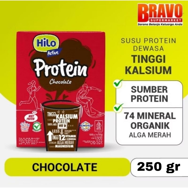 

Hilo active Chocolate 250 gr & Vanilla 200 gr|| Susu Tinggi Kalsium Rendah lemak