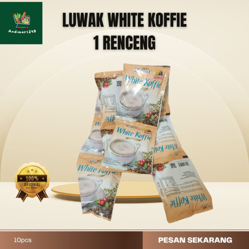 

Luwak White Koffie Kopi Luwak 1 Renceng 10pcs