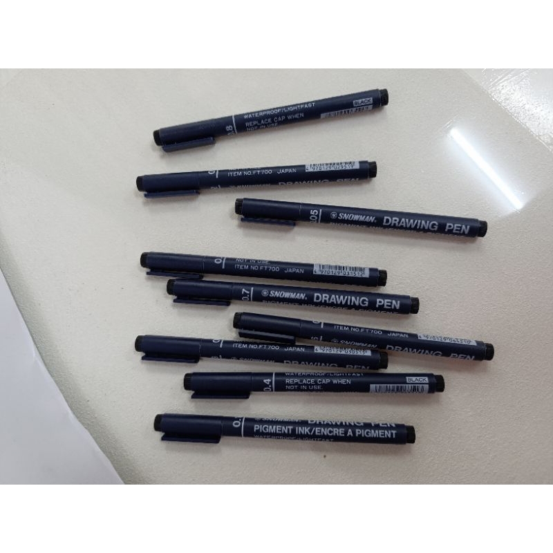 

Snowman Drawing Pen Waterproof Black