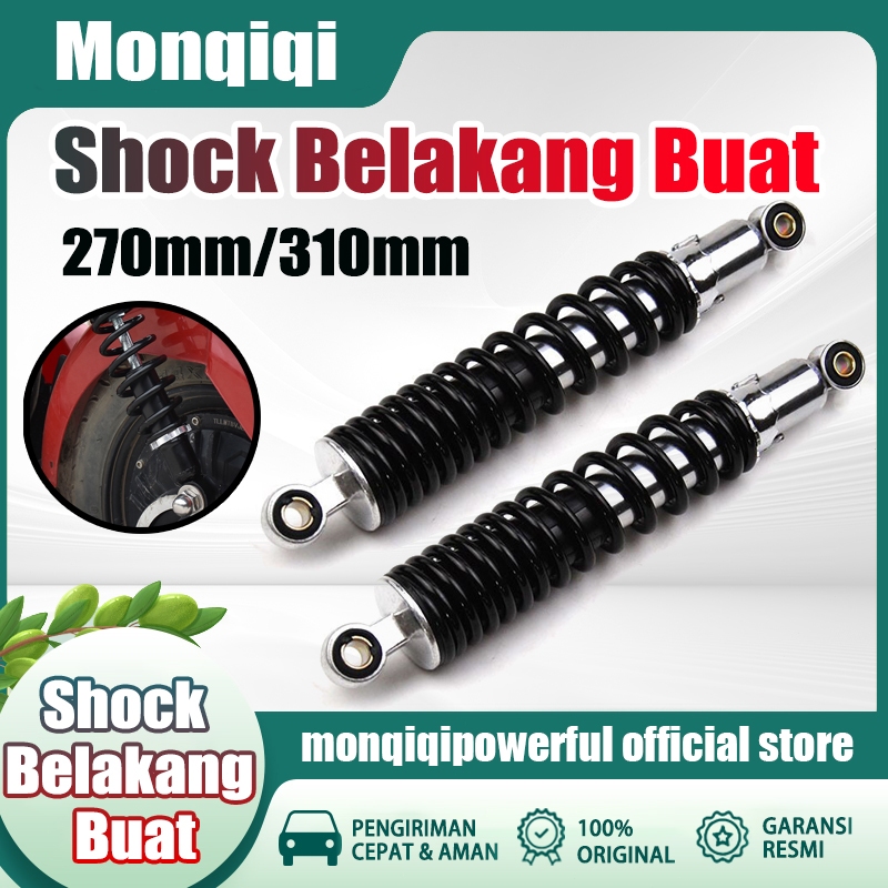Monqiqi Shock Belakang Buat 270mm/310mm Shockbreaker Shock Belakang Buat Motor Bebek Top Up 2PCS