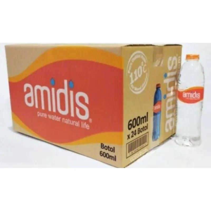 

AMIDIS PURE WATER 600 ML AIR MINERAL 1 DUS (24 BOTOL)