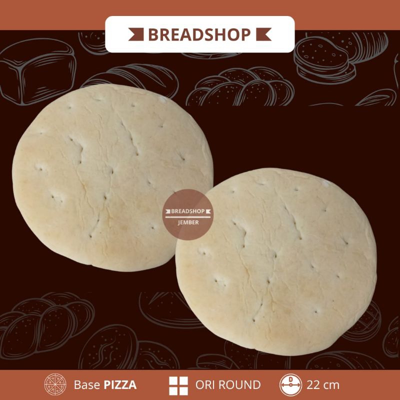 

BREADSHOP ROTI PIZZA UKURAN 22CM | BASE PIZZA 22CM