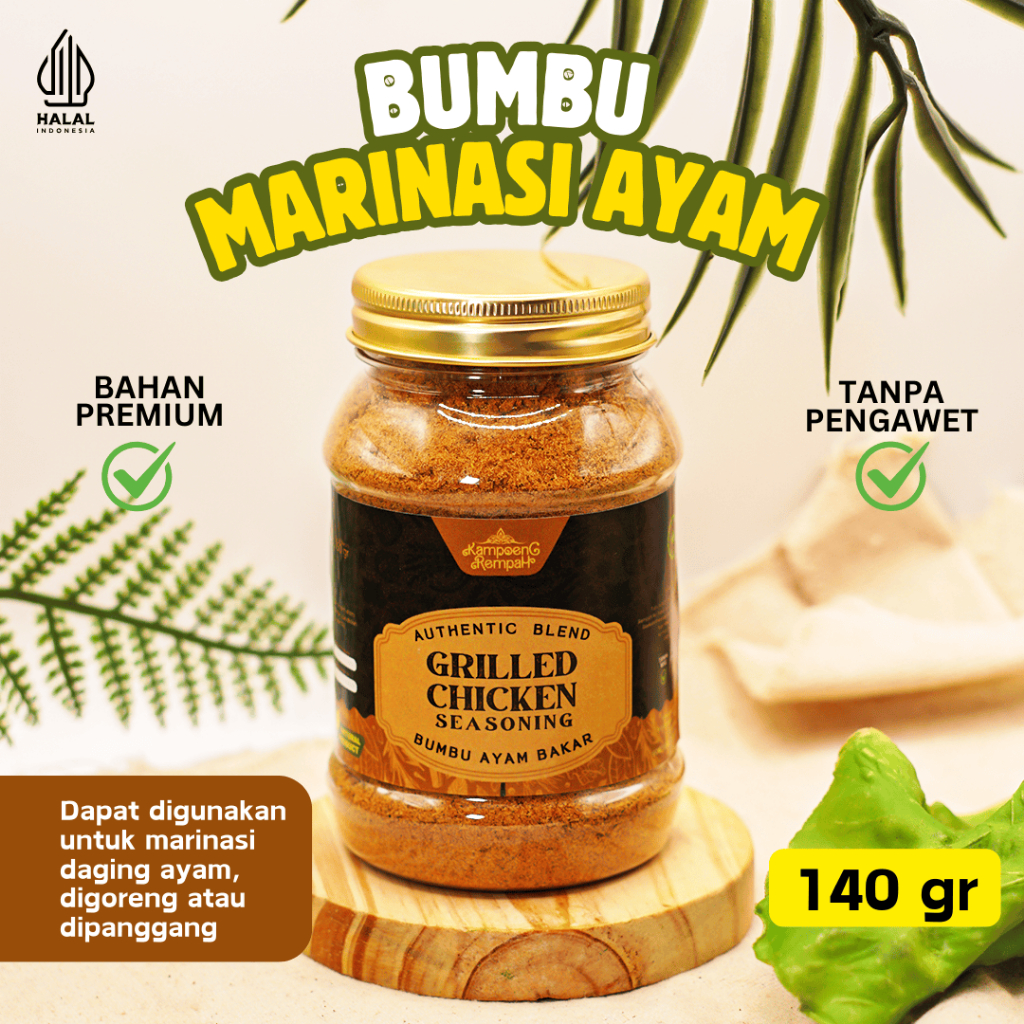 

KAMPOENG REMPAH | BUMBU MARINASI AYAM Serba guna 140 gr