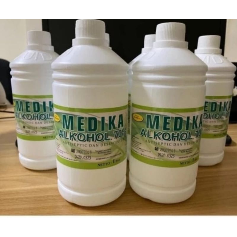 Alkohol 70 % 1 literan/ alkohol 70 persen botol literan medika