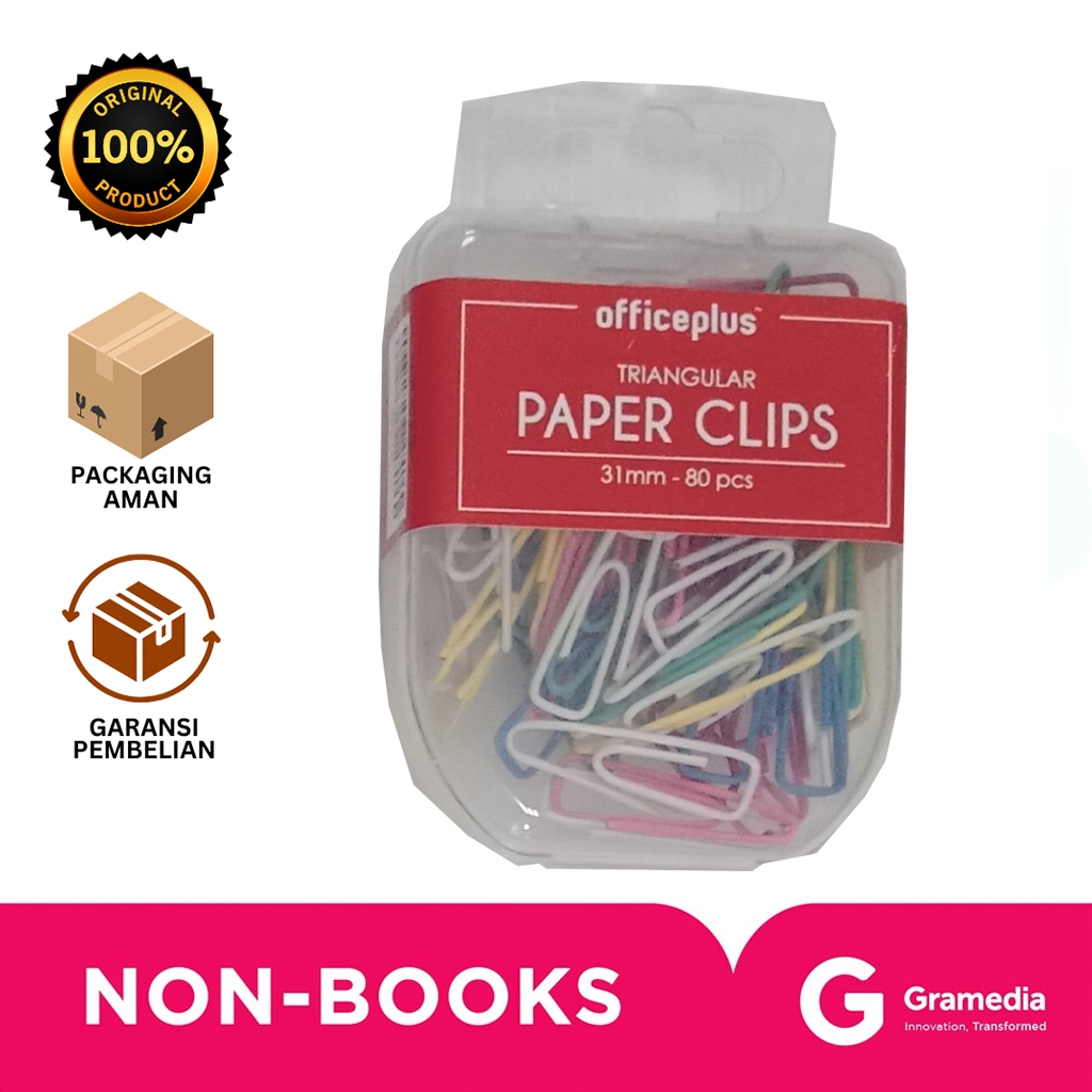 

Gramedia Bali - OFFICE-P PAPERCLIP 28MM COLOUR OP-PC28COL