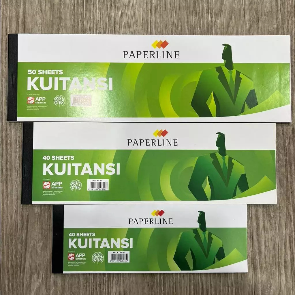 

PAPERLINE Kwitansi / Kuitansi Uk. Kecil, Sedang dan Besar (1 Pcs)