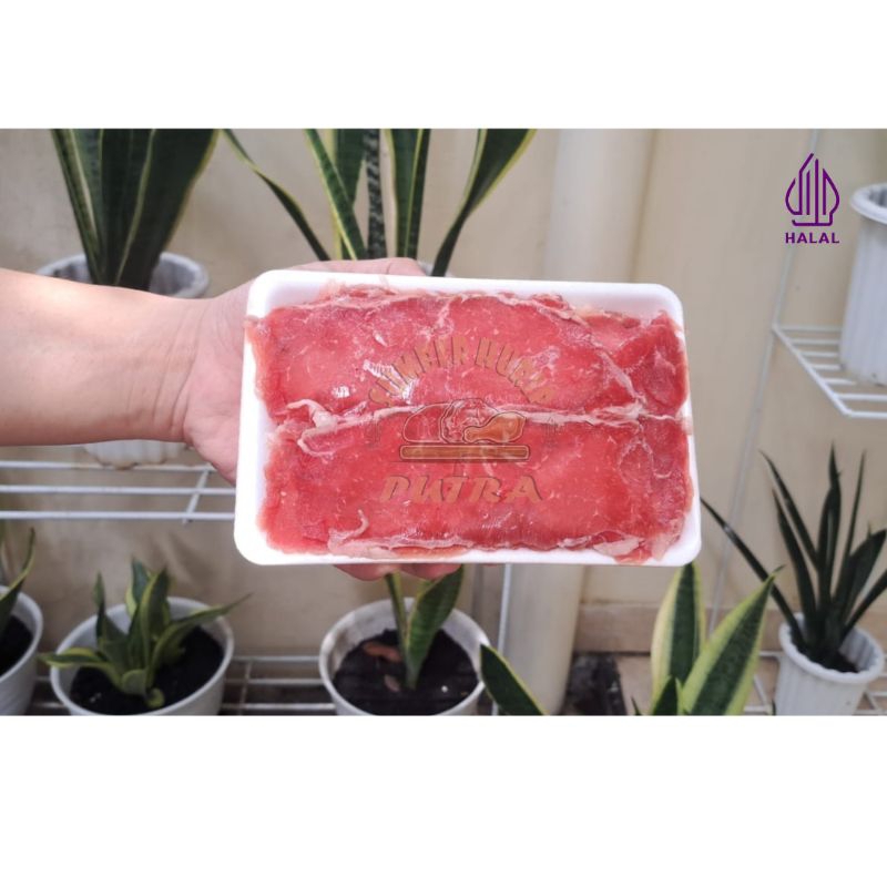 

Beef Slice Sirloin Teriyaki Fresh /Slice Low Fat / Slice Daging Has luar 250gram