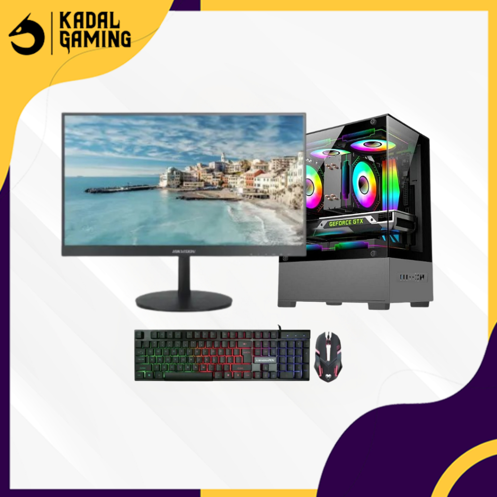 PC GAMING EDITING INTEL CORE I5 6500 VGA RADEON RX 470 4GB RAM 16GB DDR4 SSD 240GB FULLSET BLACK SET